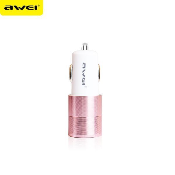 Автомобильная зарядка Awei C-100 на 2 USB (2.4A) (4 цвета) 51135 фото