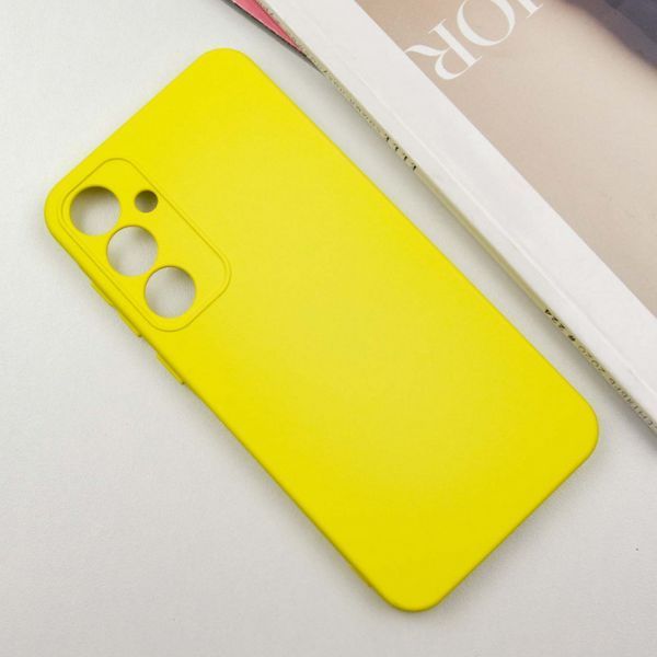 Чохол накладка TPU Liquid Silk для Samsung Galaxy S24 FE / жовтий 201170 фото