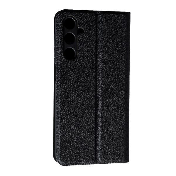 Кожаный чехол книжка Fibra case на Samsung Galaxy M15 (5G) / черный 096988 фото