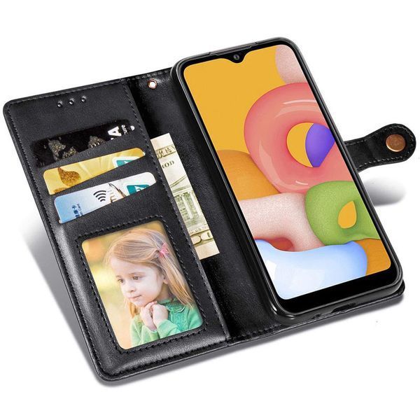Чохол-книжка GETMAN Gallant на Oppo Reno 8T 4G чорний 88190 фото