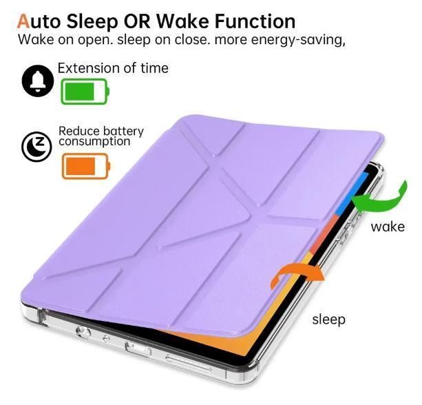 Чохол книжка Transparent Origami на Samsung Galaxy Tab A11 (8.7") / фіалковий 100692 фото