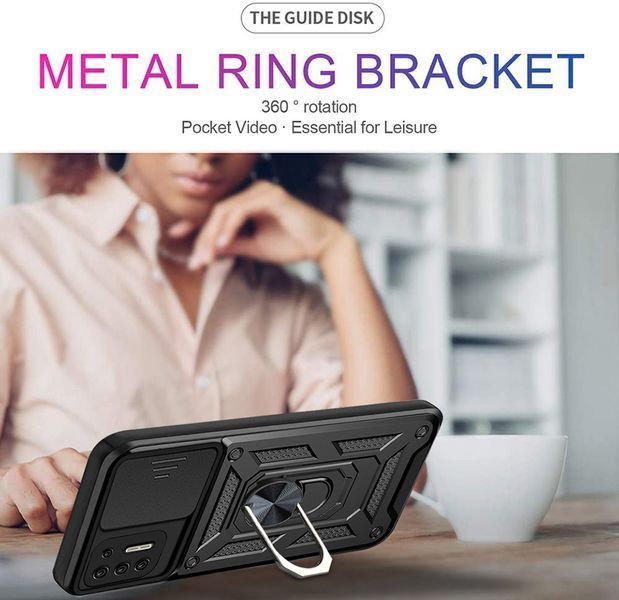 PC + TPU чехол Camshield Armor для Motorola Edge 20 / серебристый 089408 фото