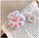 Гумовий чохол із карабіном для AirPods 3 Котяча лапка 097062 фото 3