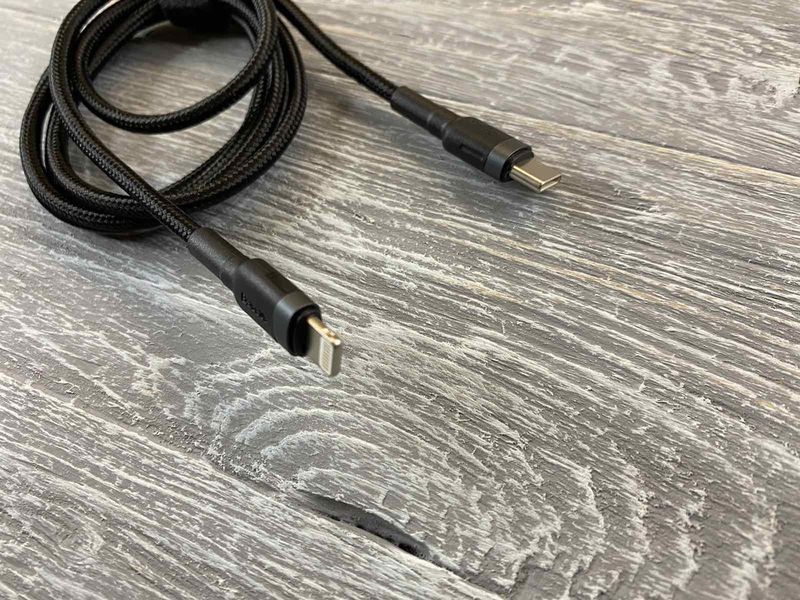 USB-кабель Baseus Cafule Type-C to Lightning 18W (1m) чорний 81920 фото