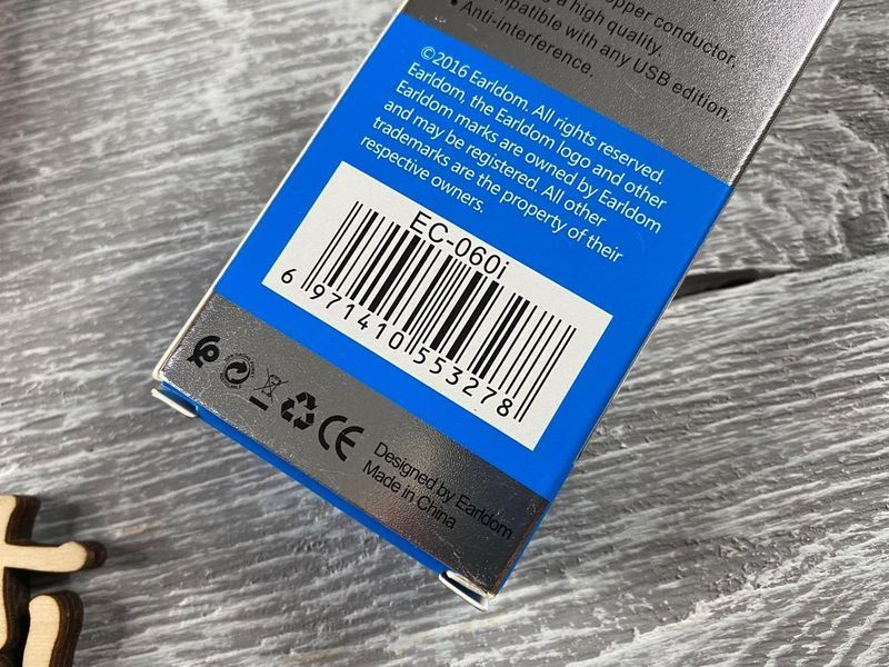 USB кабель Earldom EC-060 на Lightning (1m) 83619 фото