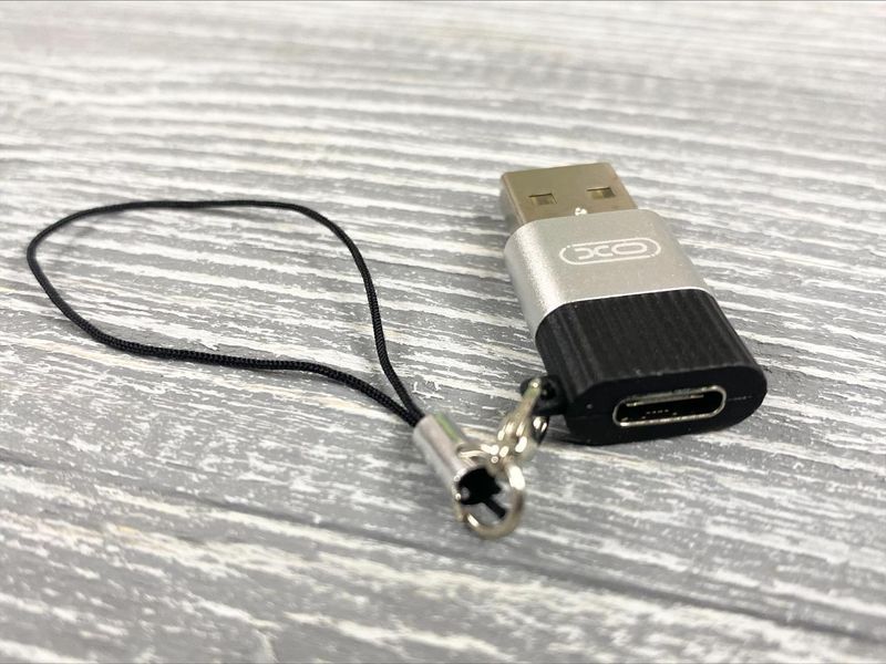 USB переходник XO NB149E с Type-C на USB черный 84451 фото