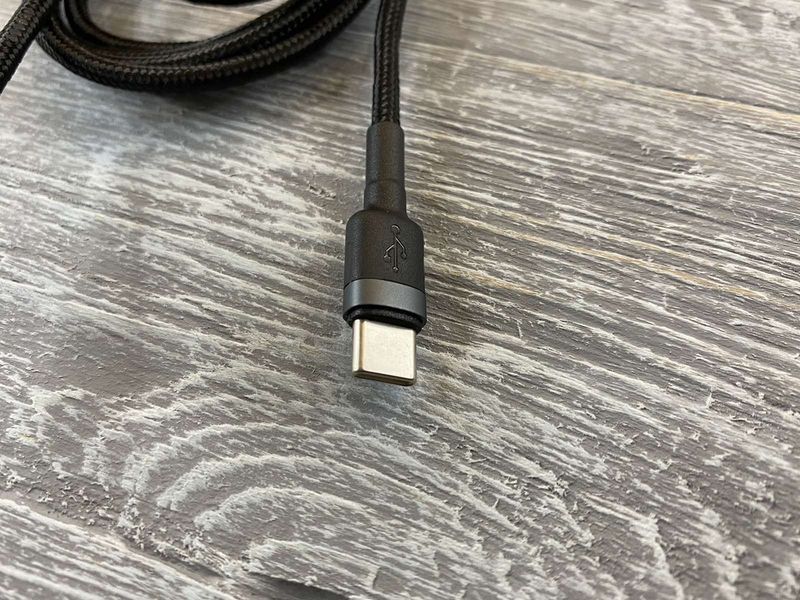 USB-кабель Baseus Cafule Type-C to Lightning 18W (1m) чорний 81920 фото