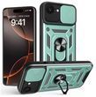 PC + TPU чехол Camshield Armor для iPhone 17E / зеленый