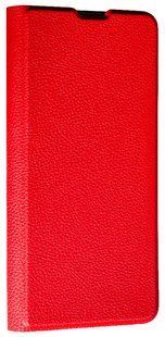 Кожаный чехол книжка Fibra case на Samsung Galaxy S25 Plus / красный 202120 фото