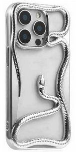 TPU чохол Snake для iPhone 14 Pro Max / silver 202148 фото