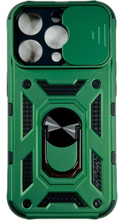 PC + TPU чохол Camshield armor для iPhone 14 Pro / зелений 086509 фото