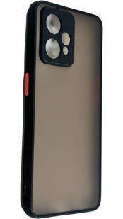 TPU чохол накладка Matte Color Case для Realme 9 Pro Plus чорний 92645 фото