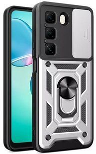 PC + TPU чохол Camshield Armor для Infinix Hot 50 Pro Plus / сріблястий 097995 фото