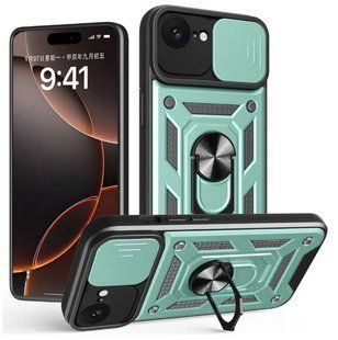 PC + TPU чохол Camshield Armor для iPhone 17E / зелений 204881 фото