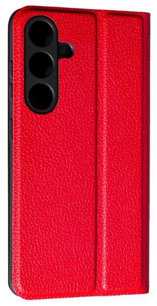 Шкіряний чохол книжка Fibra case на Samsung Galaxy S25 Plus / червоний 202120 фото