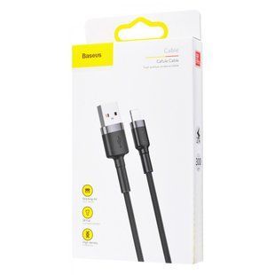 USB кабель Baseus Cafule Lightning Cable 2A (3m) (черный и красный) 80633 фото