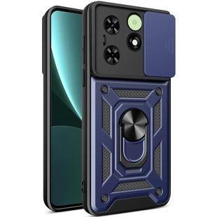 PC + TPU чехол Camshield Armor для Tecno Spark 20C / синий 097418 фото