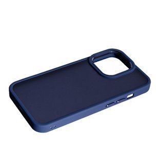 TPU чехол Matte Metal Buttons на iPhone 14 Pro Max (на айфон 14 про макс) темно-синий 086617 фото