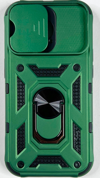 PC + TPU чохол Camshield armor для iPhone 14 Pro / зелений 086509 фото