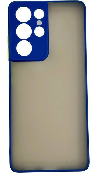 TPU чохол накладка Matte Color Case для Samsung Galaxy S21 Ultra синій 092195 фото