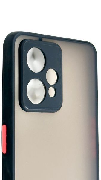 TPU чохол накладка Matte Color Case для Realme 9 Pro Plus чорний 92645 фото