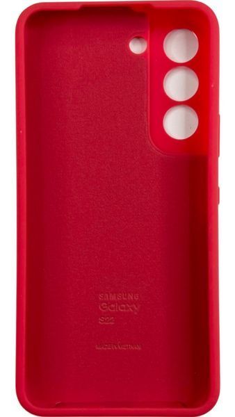 Чехол Soft touch для Samsung Galaxy S22 (на самсунг с22) красный 087764 фото