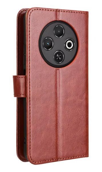 Чехол книжка Book case для Tecno Spark 30C (KL5n) / коричневый 201737 фото