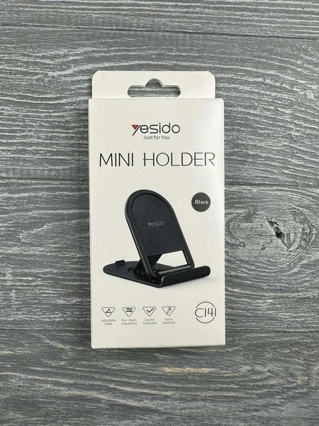 Подставка для телефона и планшета YESIDO C141 Stand Holder черный 89334 фото
