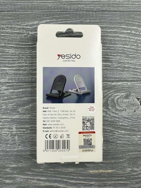 Подставка для телефона и планшета YESIDO C141 Stand Holder черный 89334 фото
