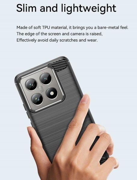 TPU чохол накладка Urban для Xiaomi 14T Pro / чорний 098248 фото