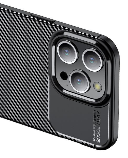 TPU чехол накладка Autofocus для iPhone 14 Pro / черный 201861 фото