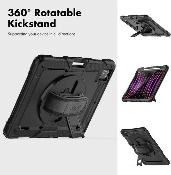 PC + TPU чехол Armor Cover Tablet на iPad Pro 11 (2024) / черный 097531 фото