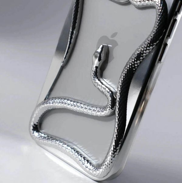 TPU чохол Snake для iPhone 14 Pro Max / silver 202148 фото