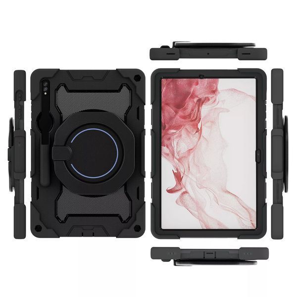 Чехол Rainbow Armor Tablet на планшет Samsung Galaxy Tab S7 / Tab S8 (11") / черный 097963 фото