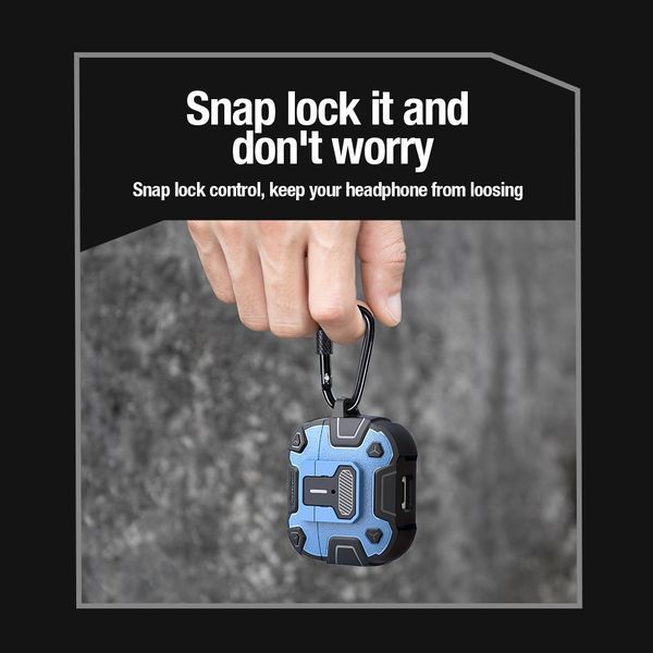 Протиударний Bounce Pro Case Nillkin для AirPods 3 синій 090099 фото