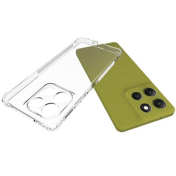 Чехол WXD силиконовый противоударный для Motorola G86 / прозрачный 100192 фото