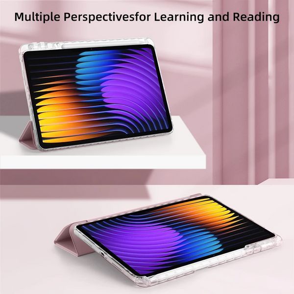 Чехол книжка Transparent Origami на Xiaomi Pad 7 (11.2") / серый 100710 фото