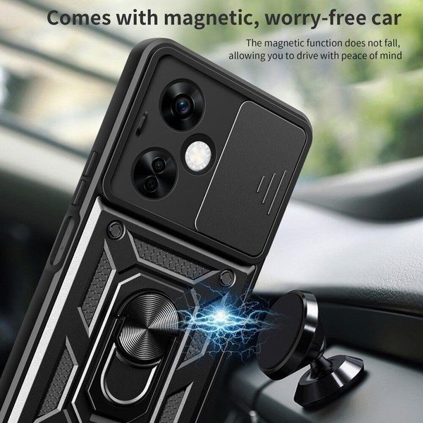 PC + TPU чехол Camshield armor для OnePlus Nord N30 / черный 100332 фото