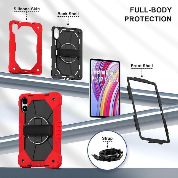 Чехол Protective force на Xiaomi Redmi Pad Pro 12.1" / красный 097776 фото