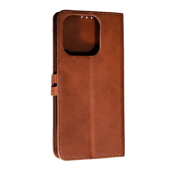 Чехол книжка Business book для Xiaomi Redmi 12C (на редми 12ц) коричневый 088223 фото