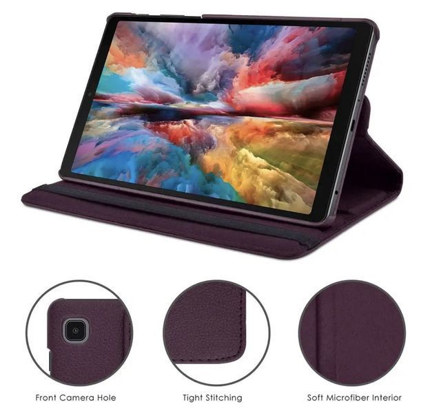 Кожаный чехол книжка 360 для Samsung Galaxy Tab A7 Lite 8.7" (T220 / T225) / розовый 087765 фото