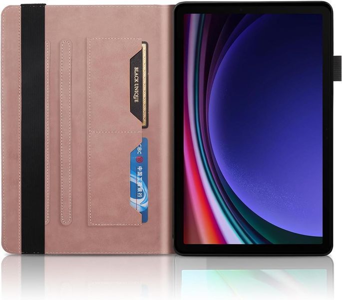 Чехол книжка Wood Book на планшет Samsung Galaxy Tab S10 FE Plus (13.1") / розовый 099895 фото