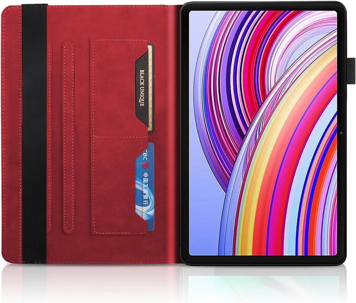 Чохол книжка Wood book на планшет Xiaomi Redmi Pad 2 (11") / червоний 099984 фото