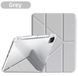 Чохол книжка Transparent Origami на iPad 10.2 (2021 / 2020 / 2019) / світло-сірий 100802 фото 1