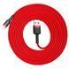 USB кабель Baseus Cafule Lightning Cable 2A (3m) (черный и красный) 80633 фото 8