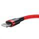 USB кабель Baseus Cafule Lightning Cable 2A (3m) (черный и красный) 80633 фото 3