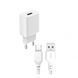 СЗП XO L99 + кабель MicroUSB (1 USB 2.4 A) білий 87162 фото 3