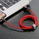 USB кабель Baseus Cafule Lightning Cable 2A (3m) (черный и красный) 80633 фото 6