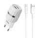 СЗУ Hoco C41A Charger + Cable (Micro) 2.4A 2USB 16933 фото 1