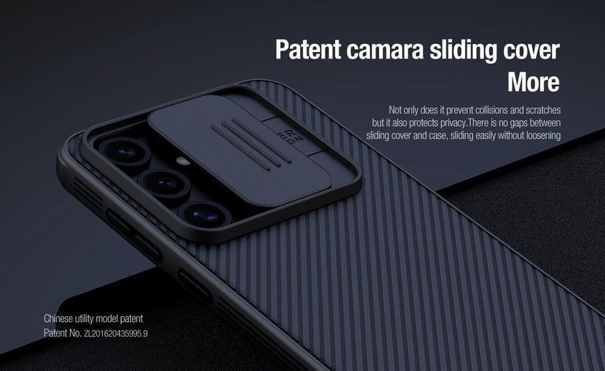 Чехол CamShield Pro Case Nillkin на Samsung Galaxy S24 FE / черный 097743 фото
